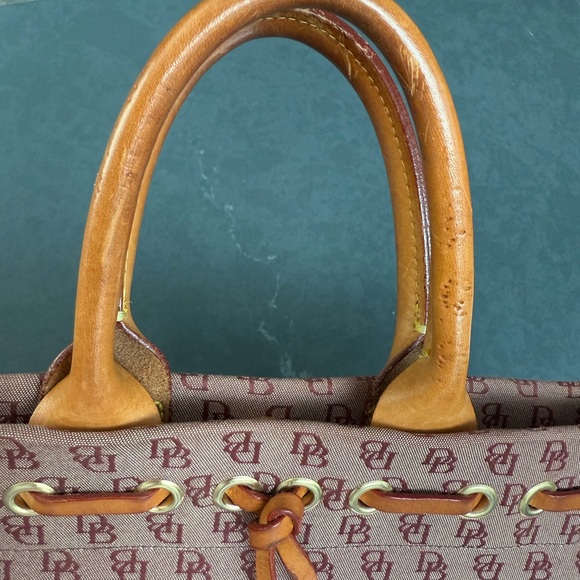 Dooney & Bourke Pink and Tan Satchel Bag - Picture 5 of 14